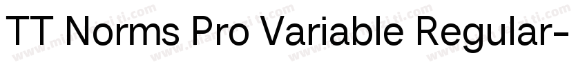 TT Norms Pro Variable Regular字体转换